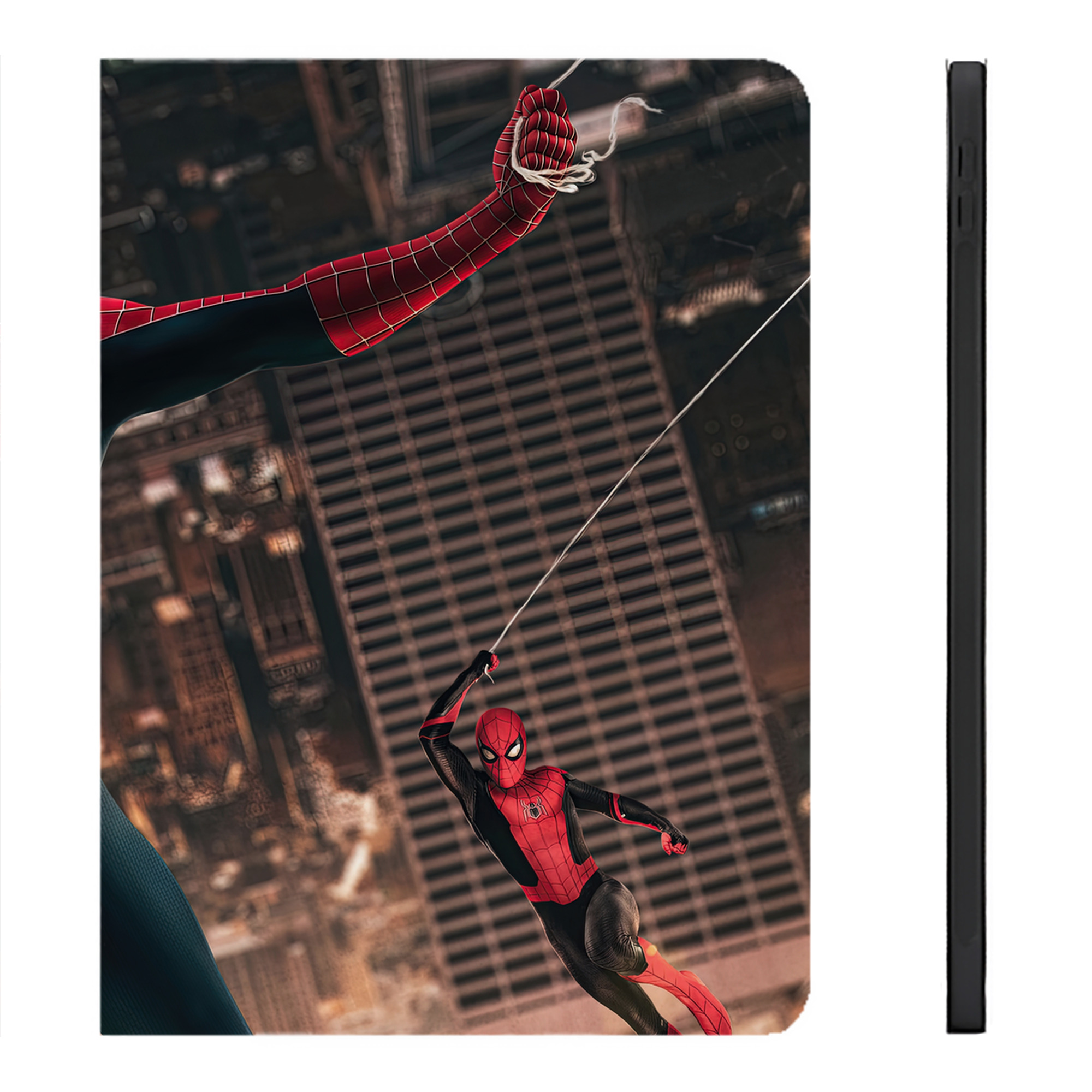 （画像用） Spider Man スパイダーマン IPadケース ペンホルダー付き ブックスタイルデザイン